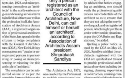 Concern at Violation of Architects Act